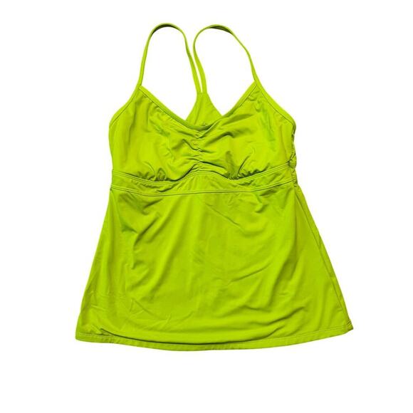 ATHLETA women's swim/tankini top, size M, Yellow/green - Picture 1 of 8